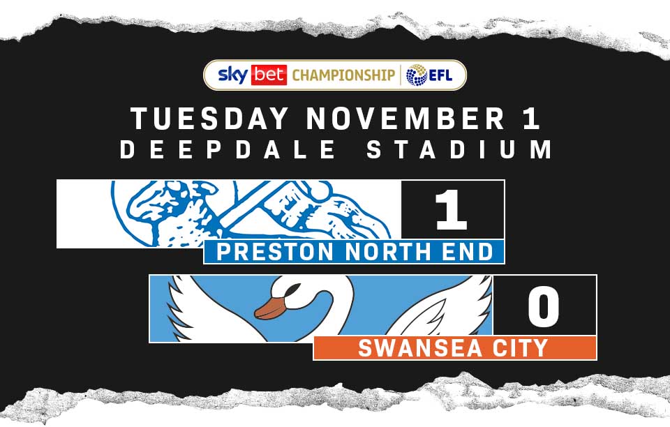 Match Report. Preston North End 1, Swansea City 0