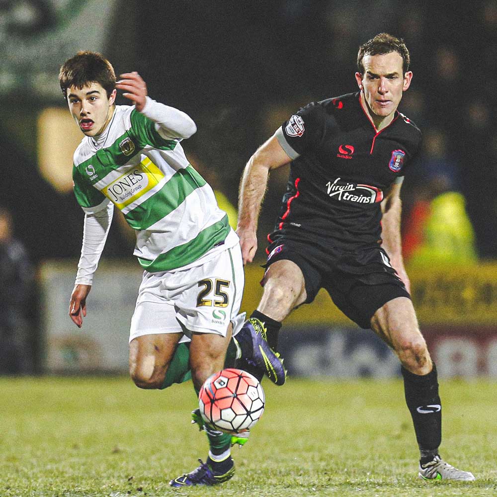Walsh playing for Yeovil