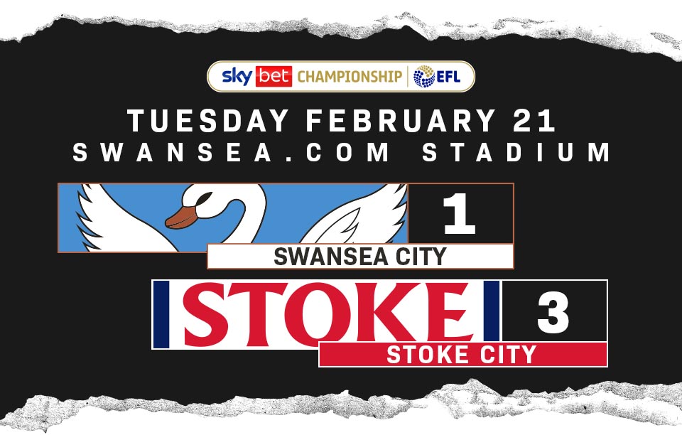 Match Report. Swansea 1, Stoke 3