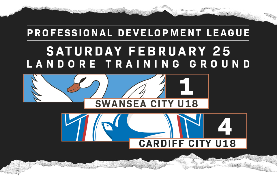 Match Report, Professional Development League, Swans U18 1 - Cardiff City U18 4.