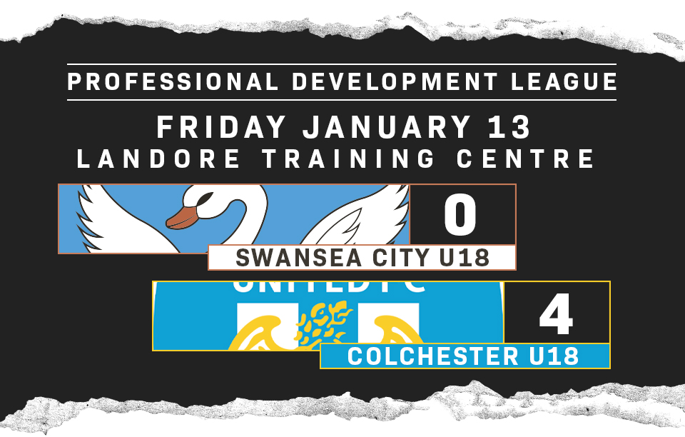 Match Report. Swans U18s 0 - Colchester United U18s 4