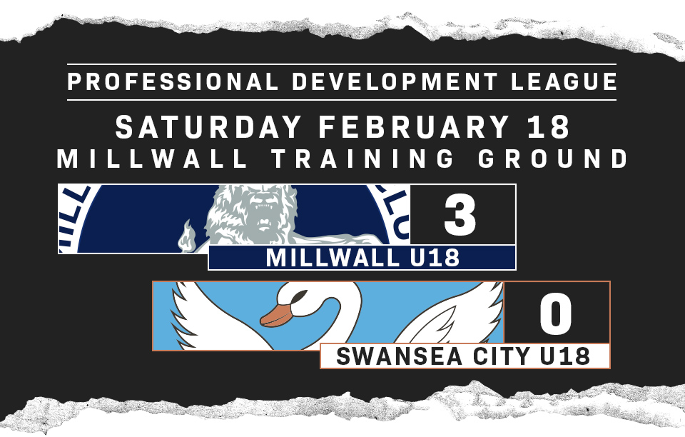 Match Report, Professional Development League, Millwall U18 3 - Swans U18 0