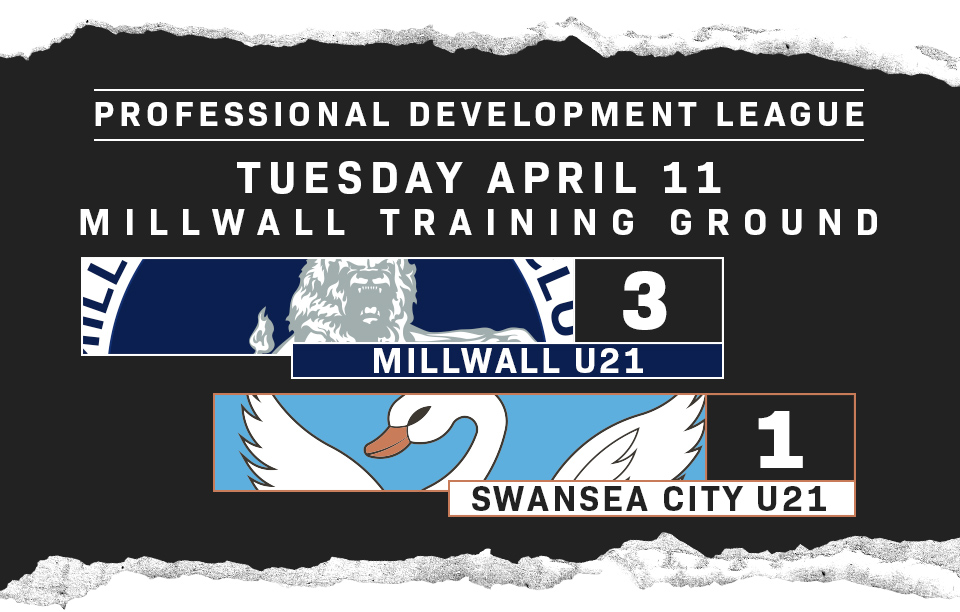 Match Report. Millwall U21s 3 v Swans U21s 1 