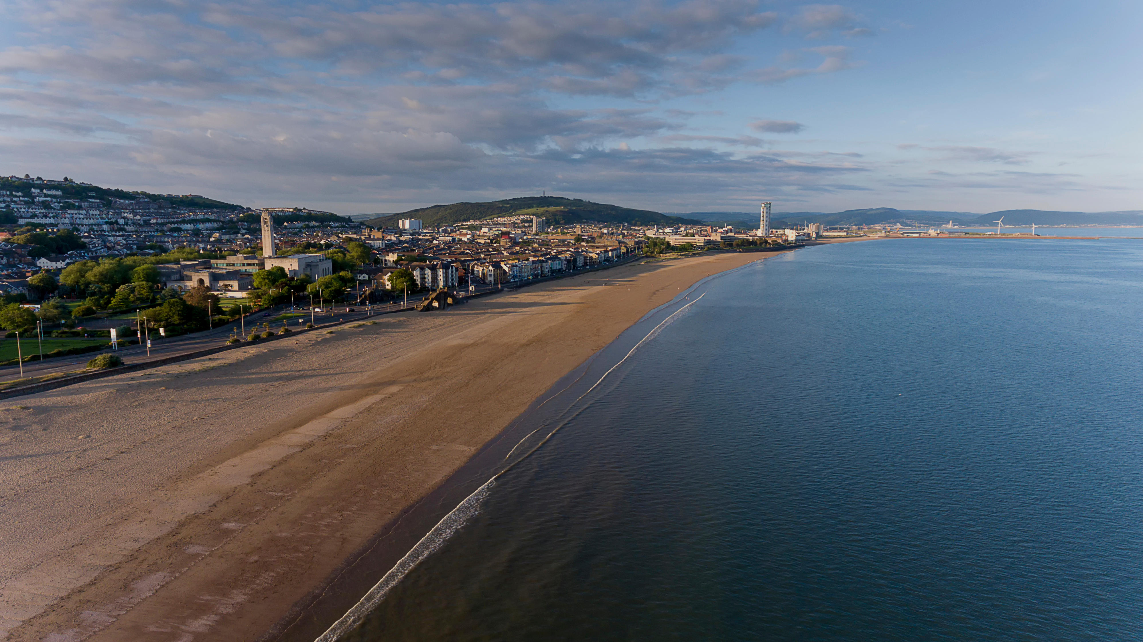 A photo of Swansea Bay