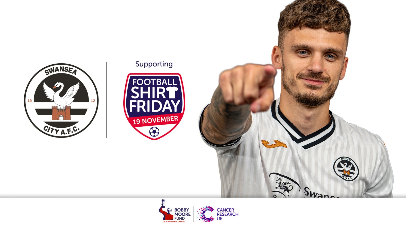 Swansea City proud to support Football Shirt Friday Swansea