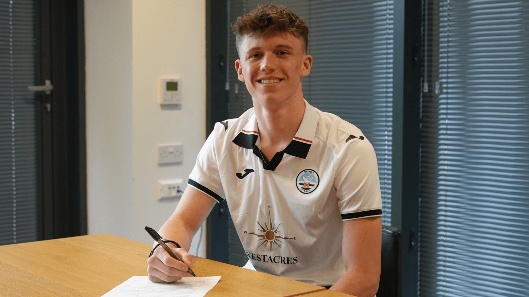 Swansea City academy new scholar Jack Fanning Swansea
