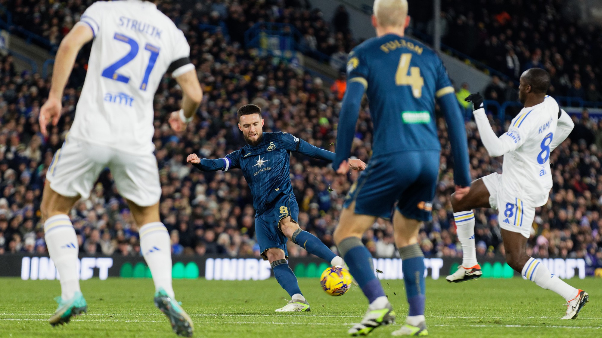 Swansea City's home fixture with Leeds United chosen for live TV