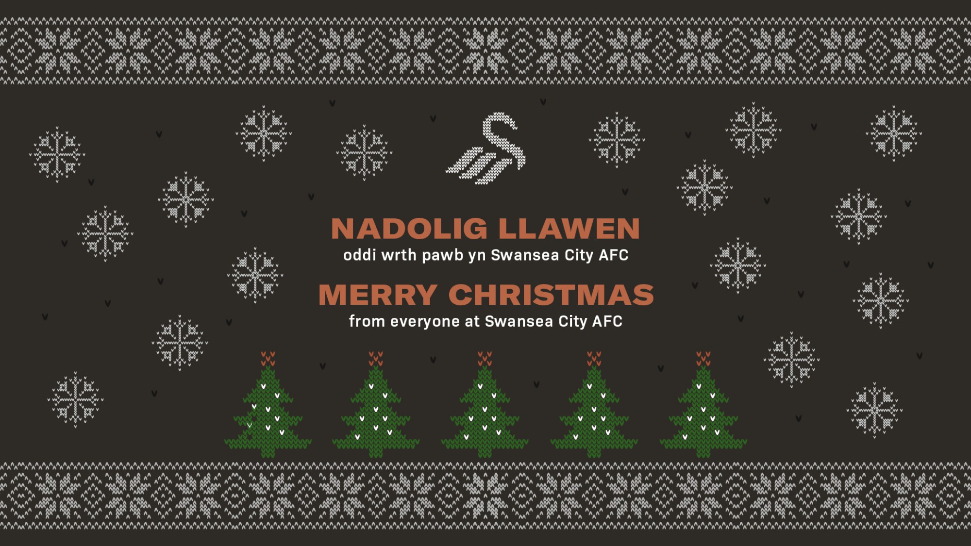 Merry Christmas from everyone at Swansea City Swansea