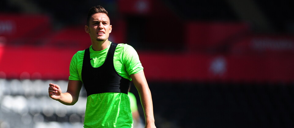 Connor Roberts in action during training