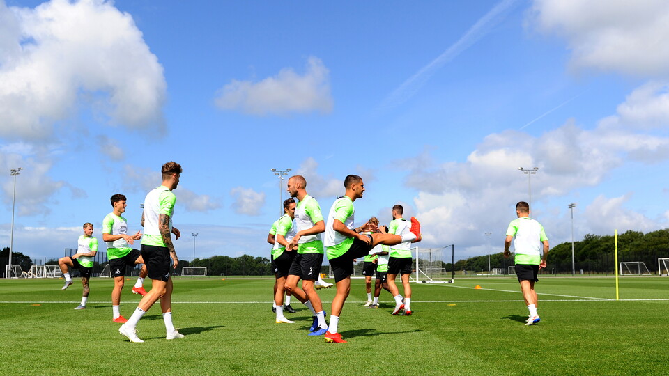 Swansea City training ahead of the pre-season friendly with Exeter City