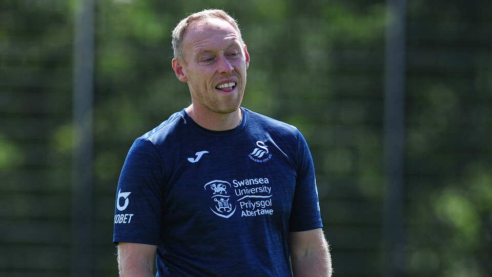 Swansea City training ahead of the pre-season friendly with Exeter City