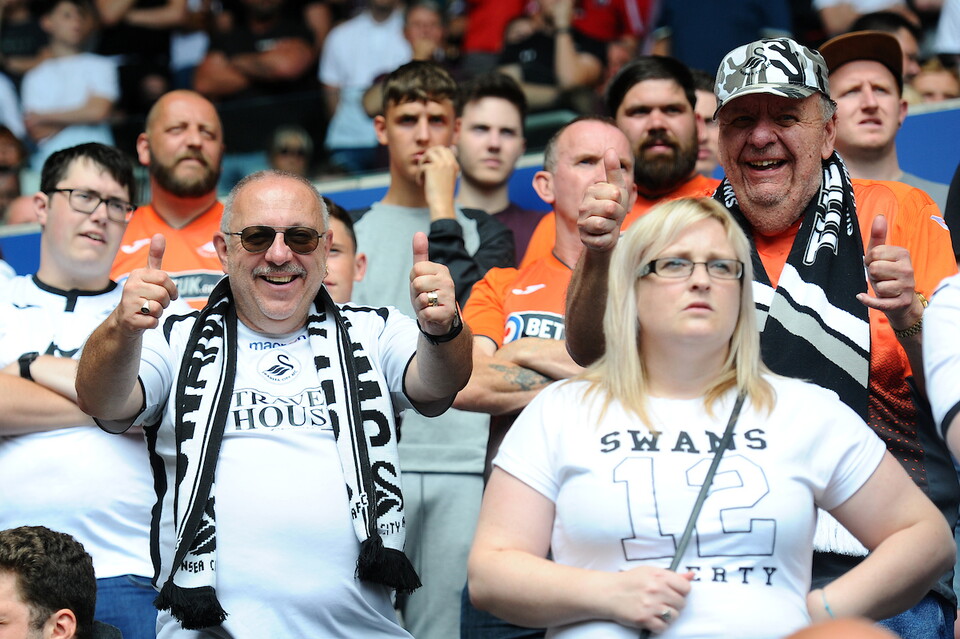 Swansea City supporters