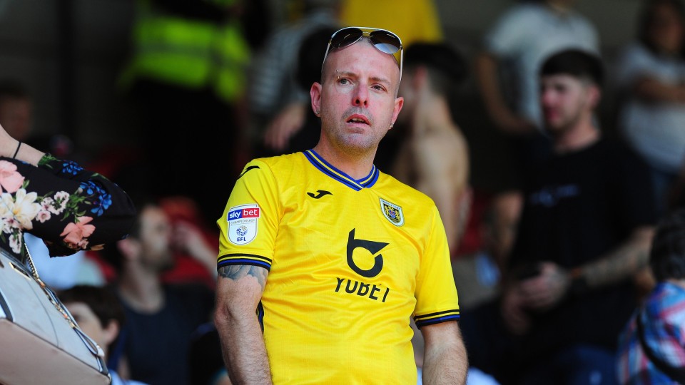 Swansea City fans at Bristol City