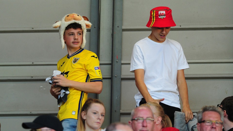 Swansea City fans at Bristol City