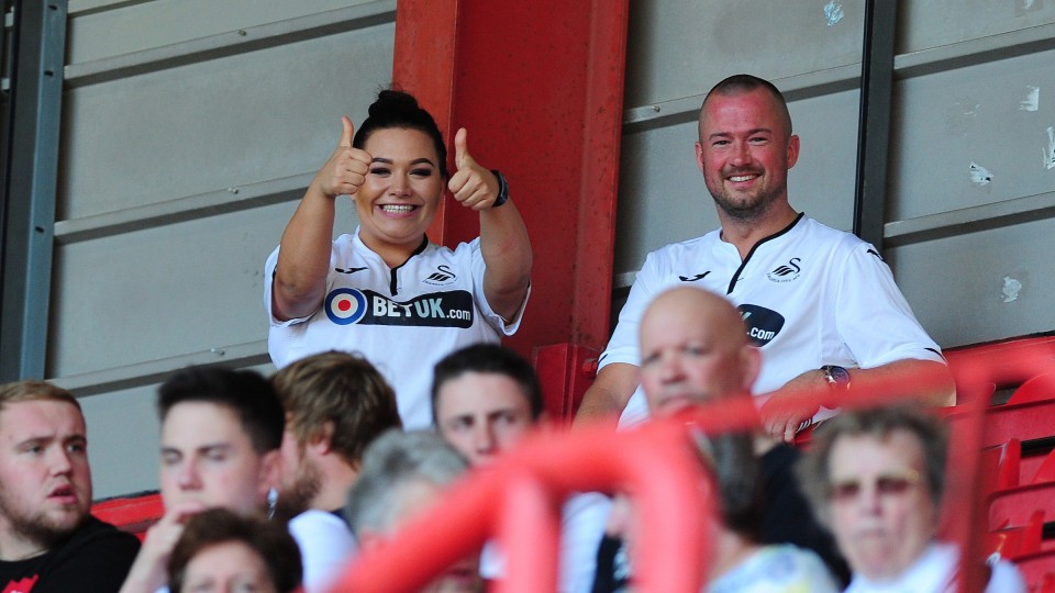 Swansea City fans at Bristol City