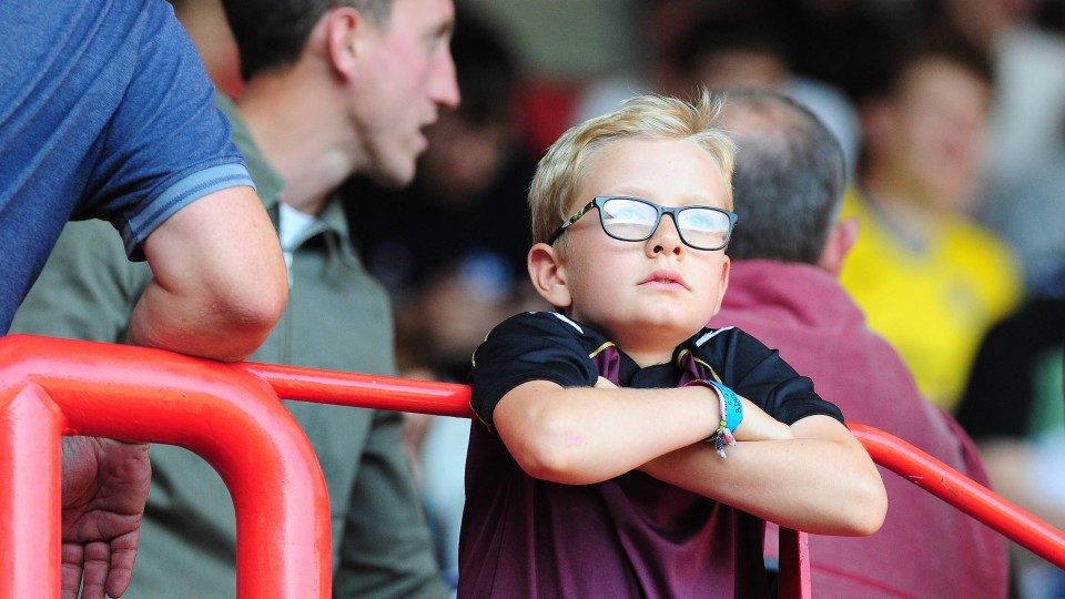 Swansea City fans at Bristol City
