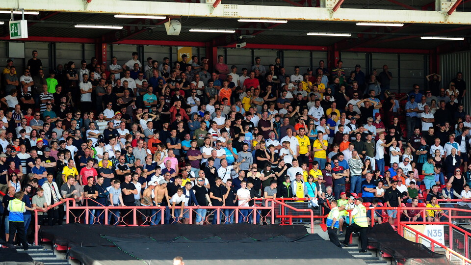 Swansea City fans at Bristol City