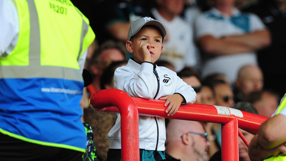 Swansea City fans at Bristol City