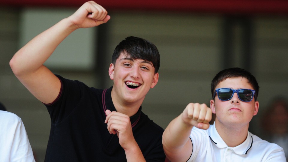 Swansea City fans at Bristol City