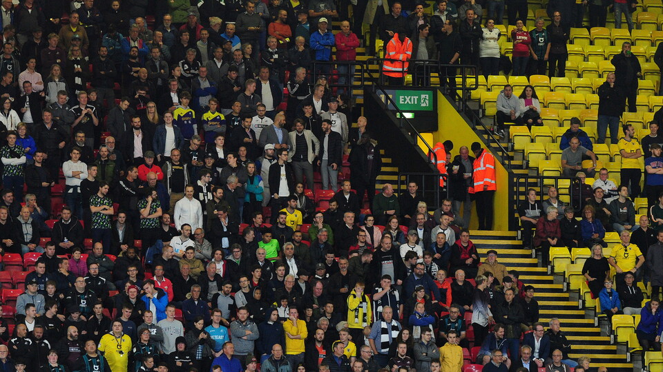 Swansea City fans at Watford 