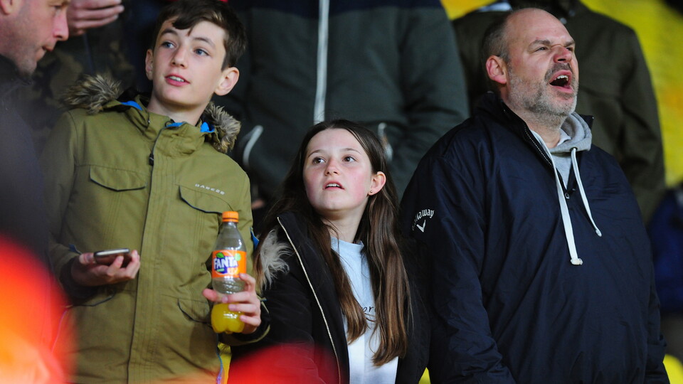 Swansea City fans at Watford 