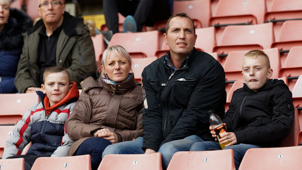 Swansea City fans at Barnsley