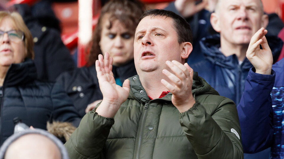 Swansea City fans at Barnsley
