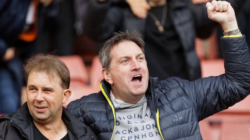 Swansea City fans at Barnsley