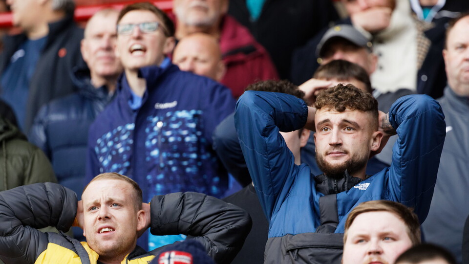 Swansea City fans at Barnsley