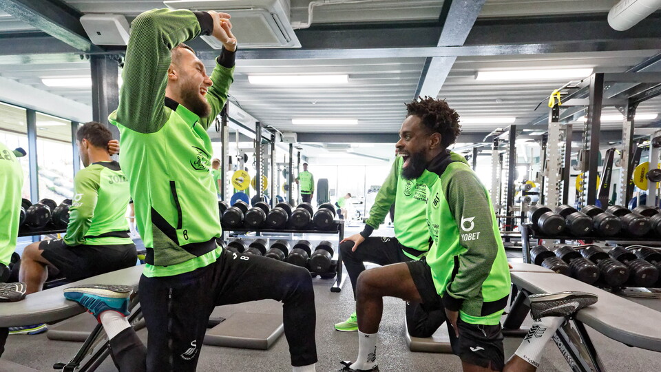 Swansea City training