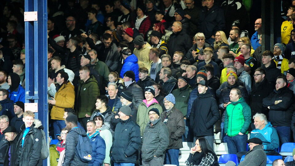 Swansea City fans at Luton Town