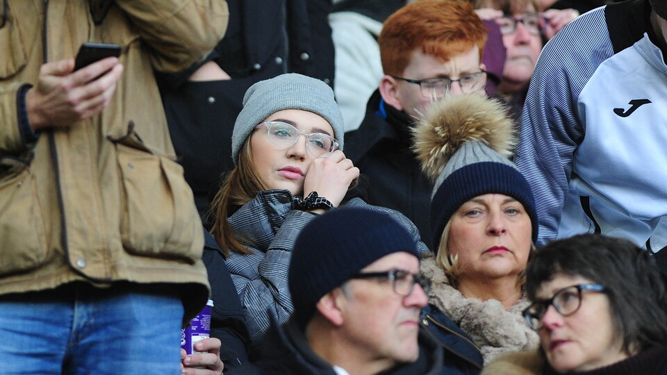 Swansea City fans at West Brom