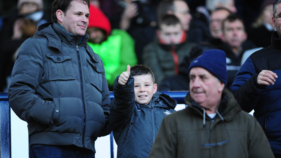 Swansea City fans at West Brom