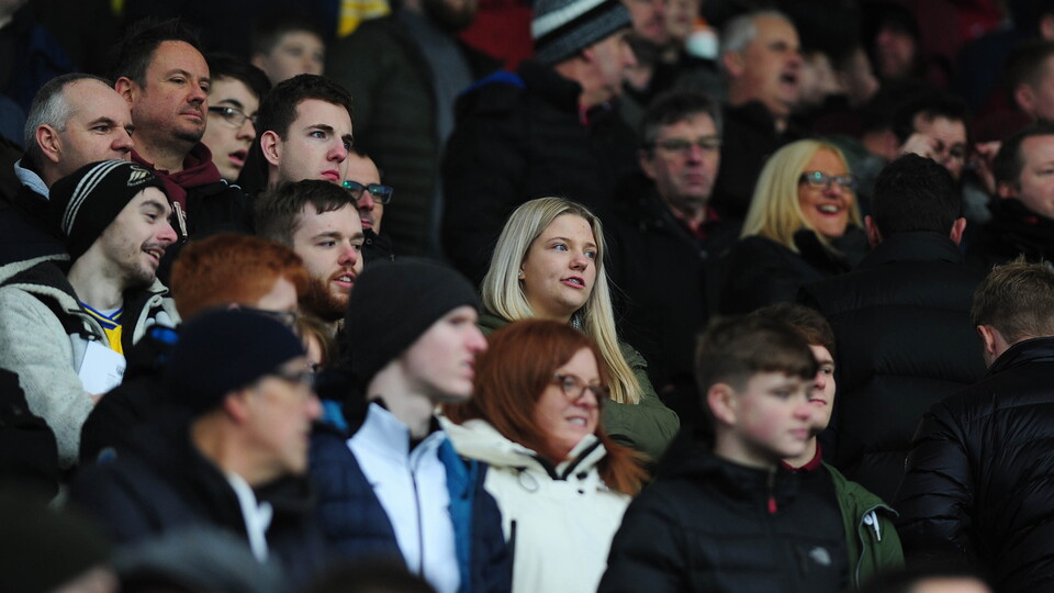 Swansea City fans at West Brom