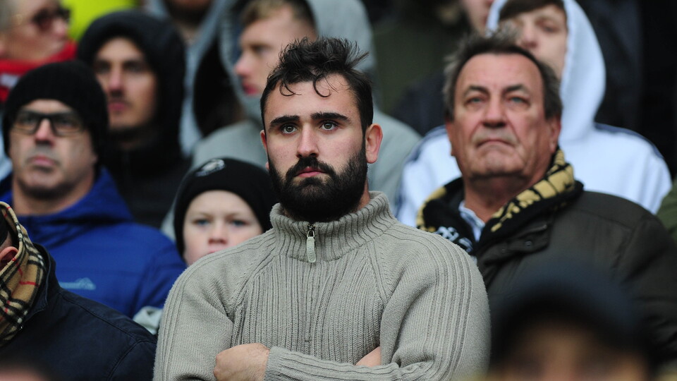 Swansea City fans at West Brom