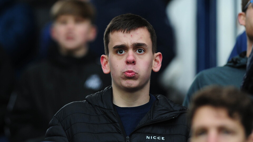 Swansea City fans at West Brom