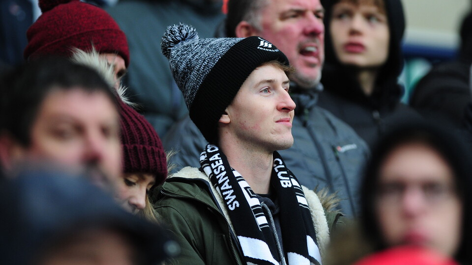 Swansea City fans at West Brom
