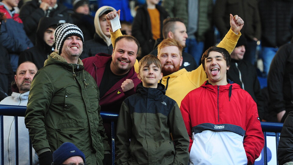 Swansea City fans at West Brom