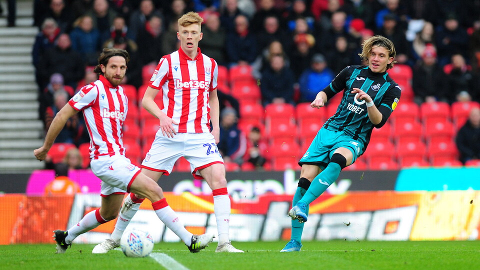 Swansea City supportersStoke