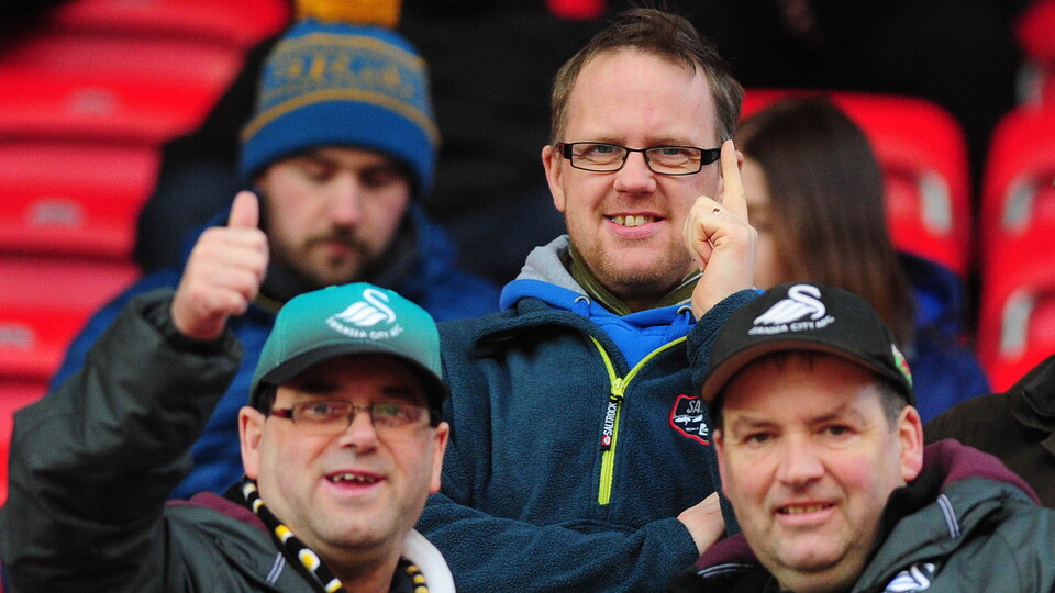 Swansea City supporters