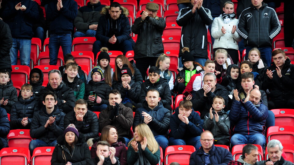 Swansea City supporters