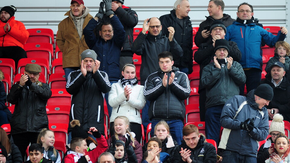 Swansea City supporters