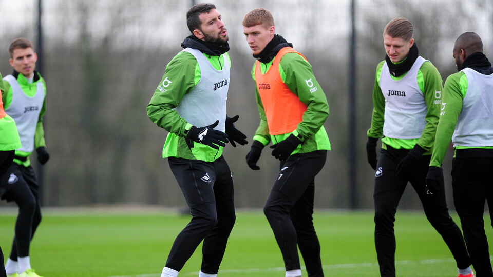 Swansea City training