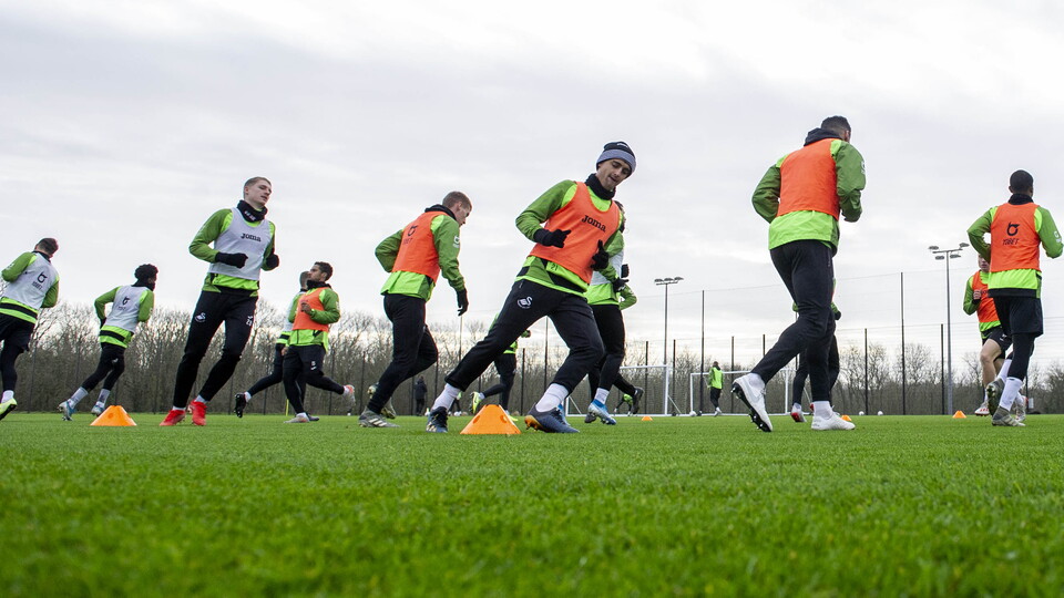 Swansea City training