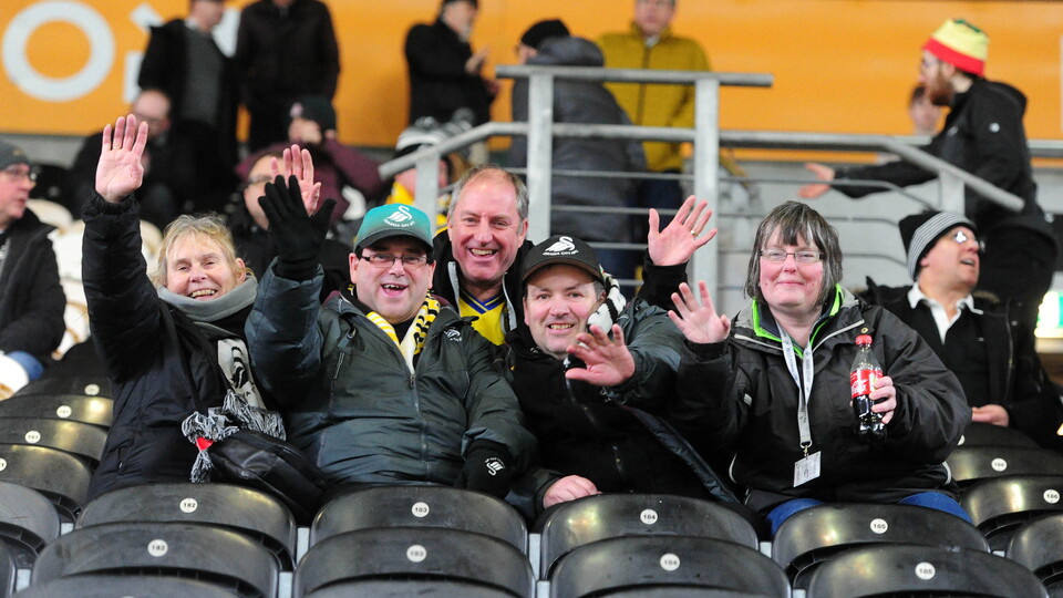 Swansea City supporters