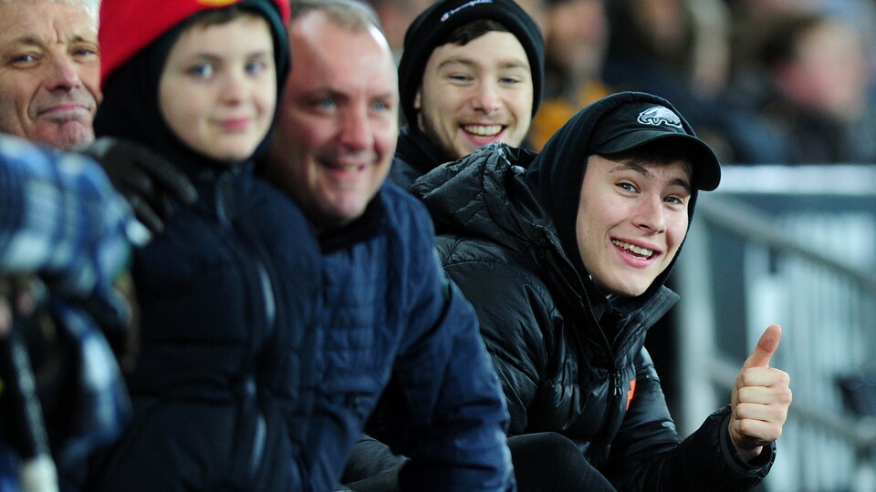 Swansea City supporters