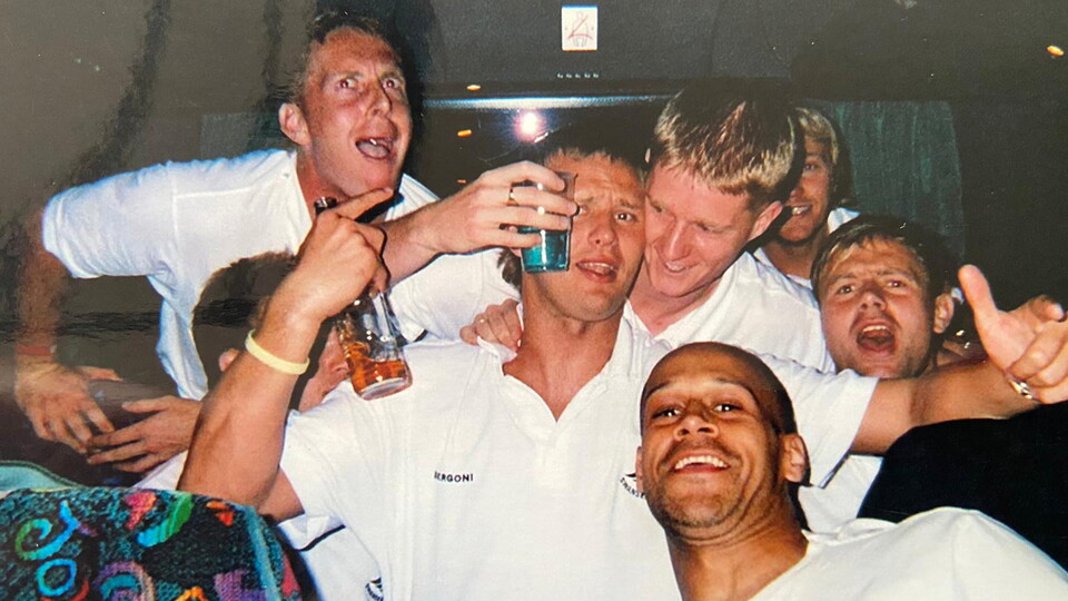 Garry Monk, Lee Trundle, Alan Tate, Lee Thorpe, Paul Connor and Kristian O'Leary. Photo of Lee Trundle.