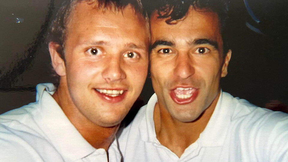 Lee Trundle and Roberto Martinez. Photo courtesy of Lee Trundle