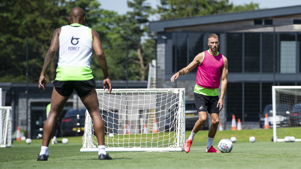 Swansea City training