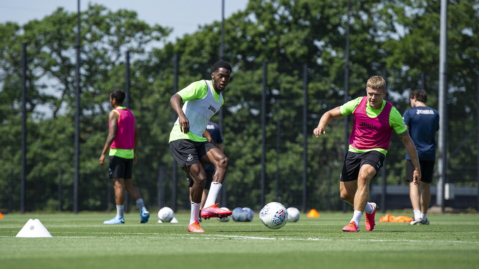 Swansea City training